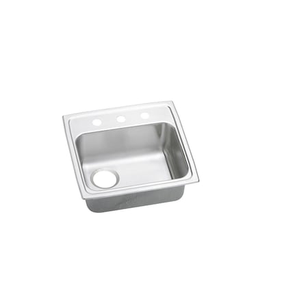 Elkay Lustertone Stainless Steel 19 X 18 X 6 Single Bowl Top Mount Ada Sink LRADQ191860LMR2